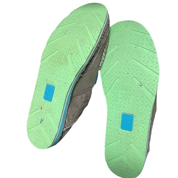 ARIAT Cruiser Brown Leather Suede Boat Loafers Shoes Women’s Size 9B - Picture 5 of 8